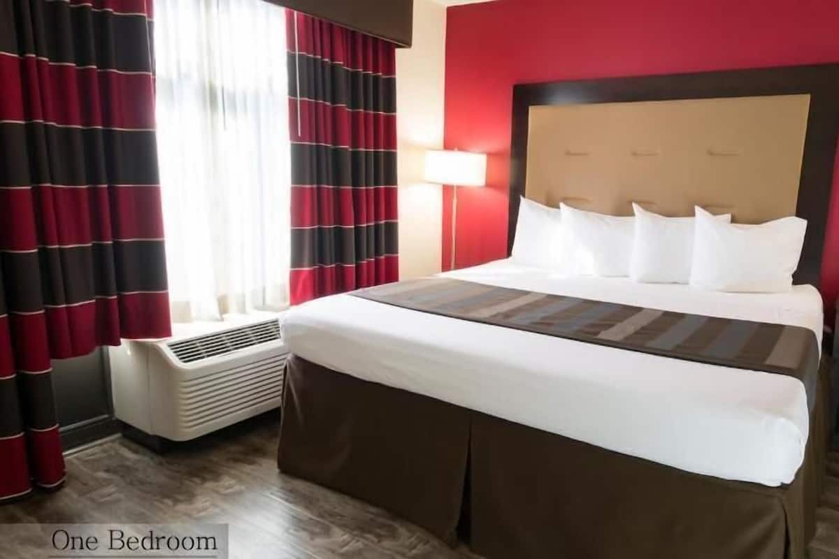 In-room safe, desk, iron/ironing board, free cribs/infant beds