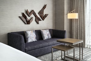 Premium bedding, down comforters, pillowtop beds, minibar