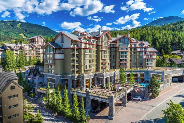Experience the serene mountain surroundings from the comfort of our hotel's spacious balconies.