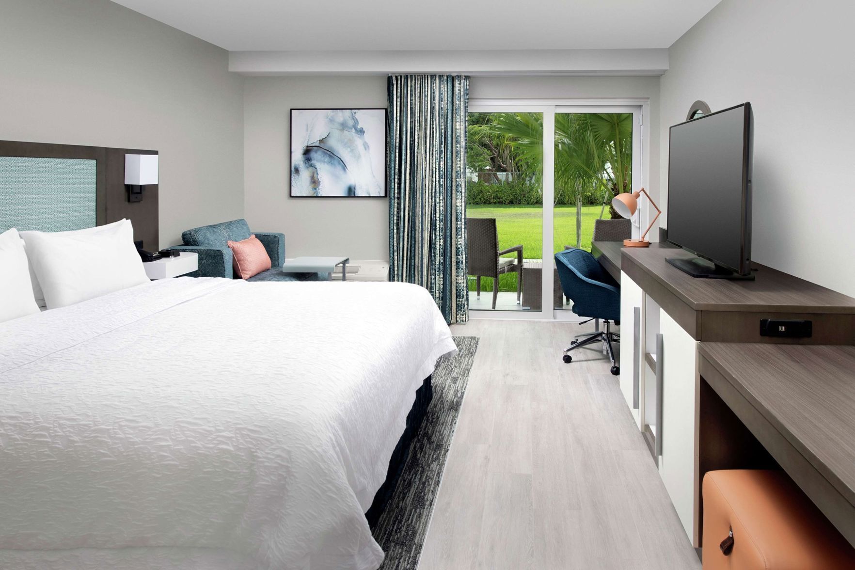 In-room safe, desk, laptop workspace, iron/ironing board