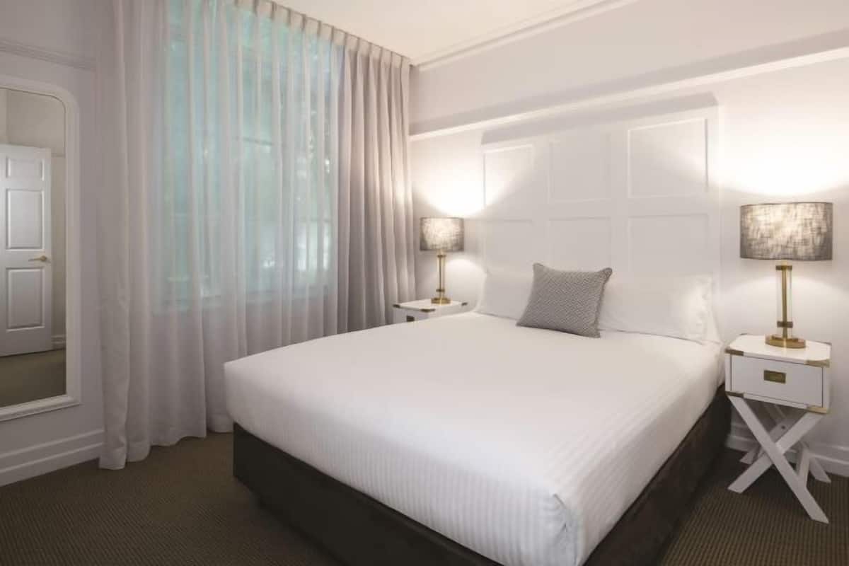 In-room safe, laptop workspace, blackout drapes, soundproofing