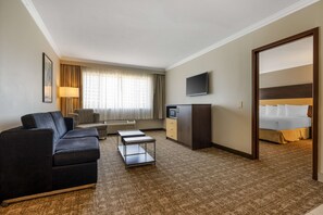 Suite, 1 King Bed, Non Smoking, Refrigerator & Microwave | In-room safe, iron/ironing board, free WiFi, bed sheets
