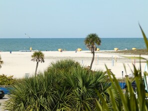 Vue sur la plage ou l’océan