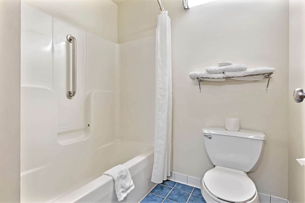 Hair dryer, towels