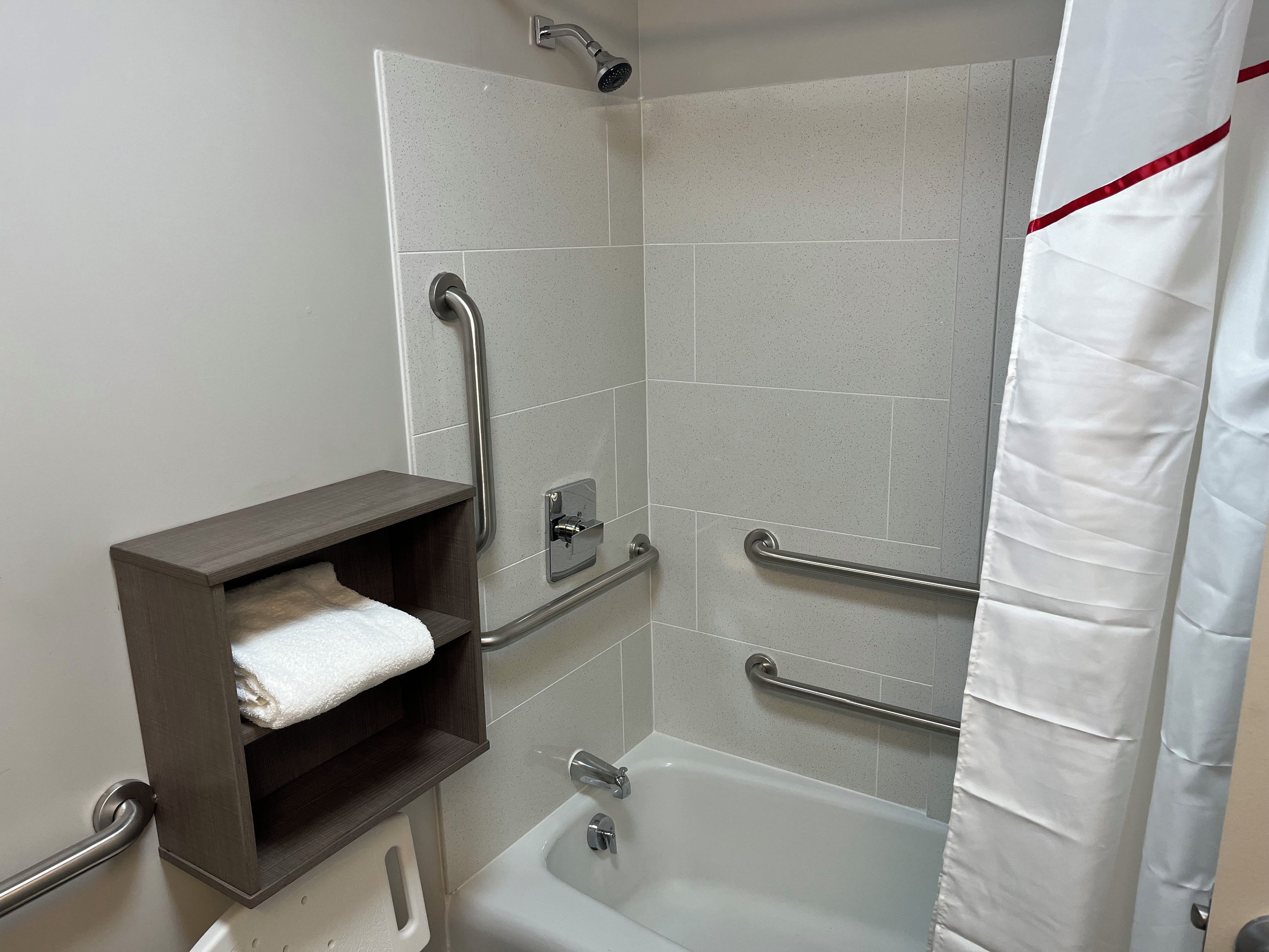Free toiletries, hair dryer, towels