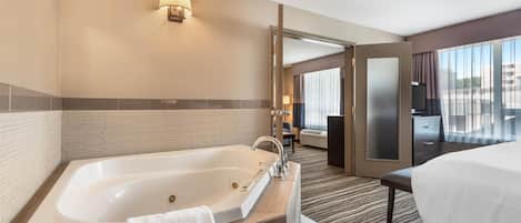 Suite, 1 King Bed, Non Smoking, Jetted Tub | Premium bedding, pillow-top beds, desk, blackout curtains