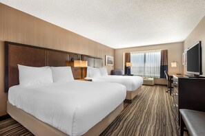 Standard Room, 2 Queen Beds, Non Smoking | Premium bedding, pillowtop beds, desk, blackout drapes
