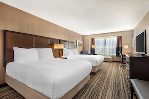 Standard Room, 2 Queen Beds, Non Smoking | Premium bedding, pillowtop beds, desk, blackout drapes