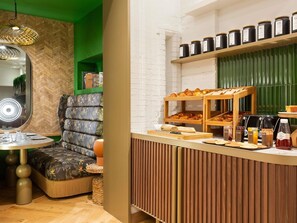 Daily buffet breakfast (EUR 22 per person)