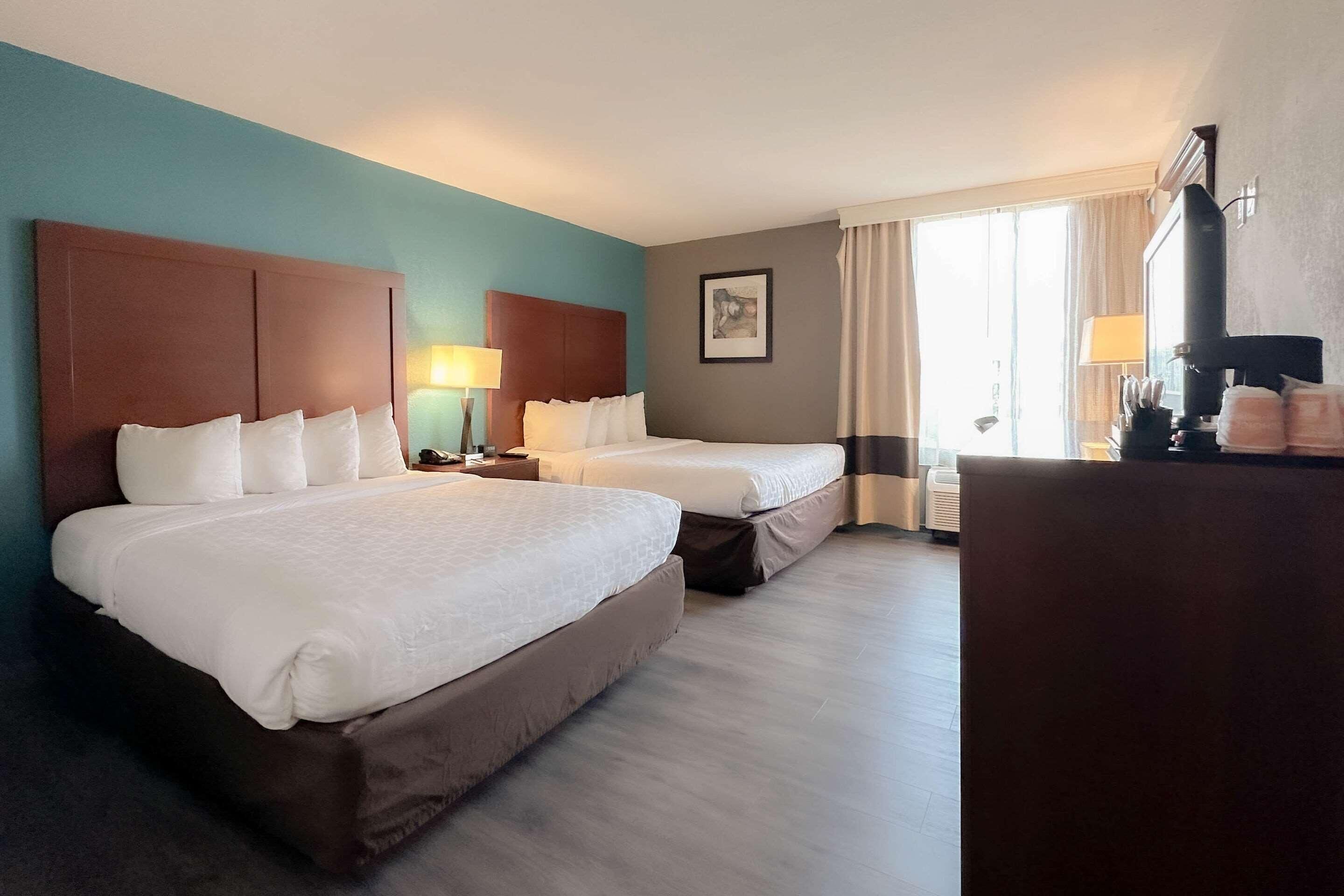 Pillow-top beds, in-room safe, desk, laptop workspace