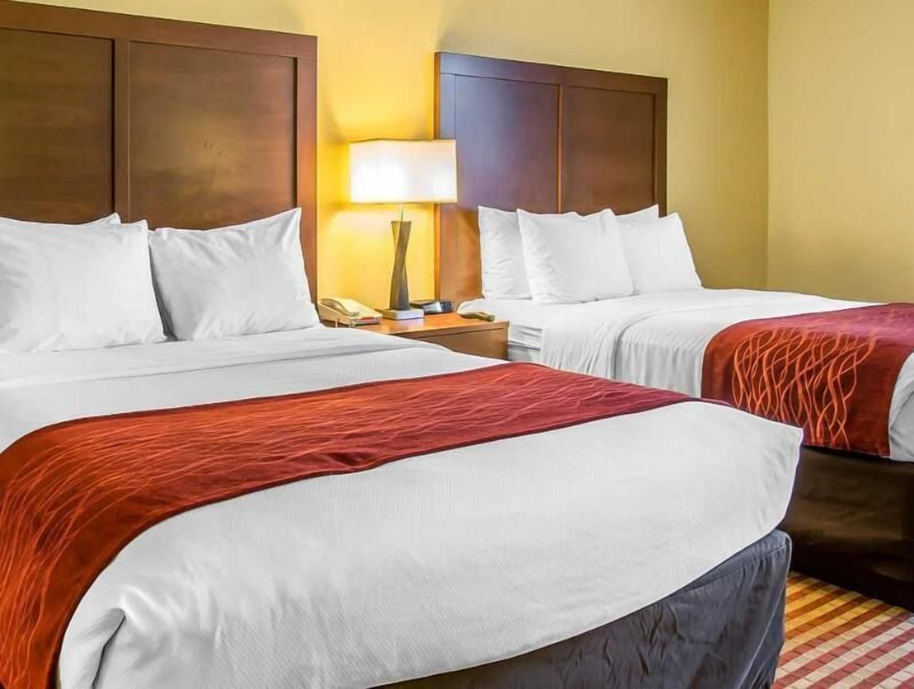 Pillow-top beds, in-room safe, desk, laptop workspace