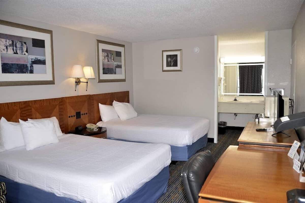Desk, blackout curtains, iron/ironing board, free WiFi