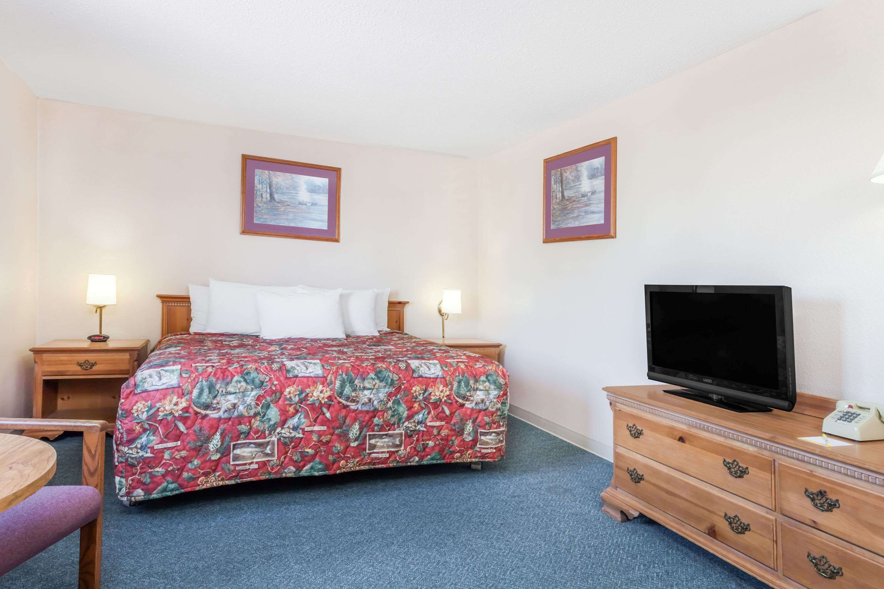 Pillow-top beds, blackout curtains, iron/ironing board, free WiFi