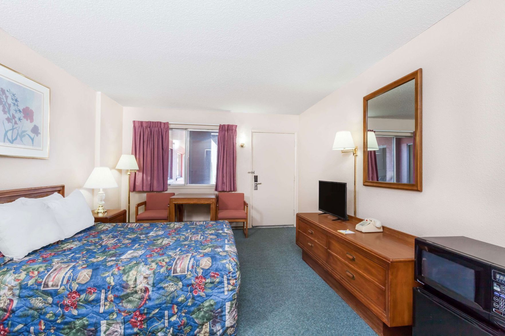 Pillow-top beds, blackout curtains, iron/ironing board, free WiFi