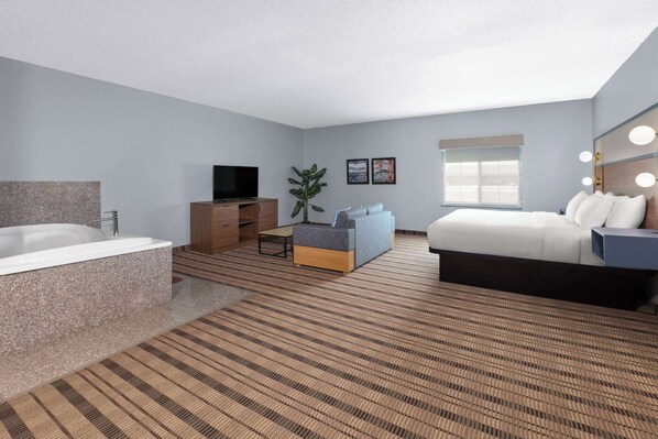 Suite, 1 King Bed, Non Smoking | Jetted tub