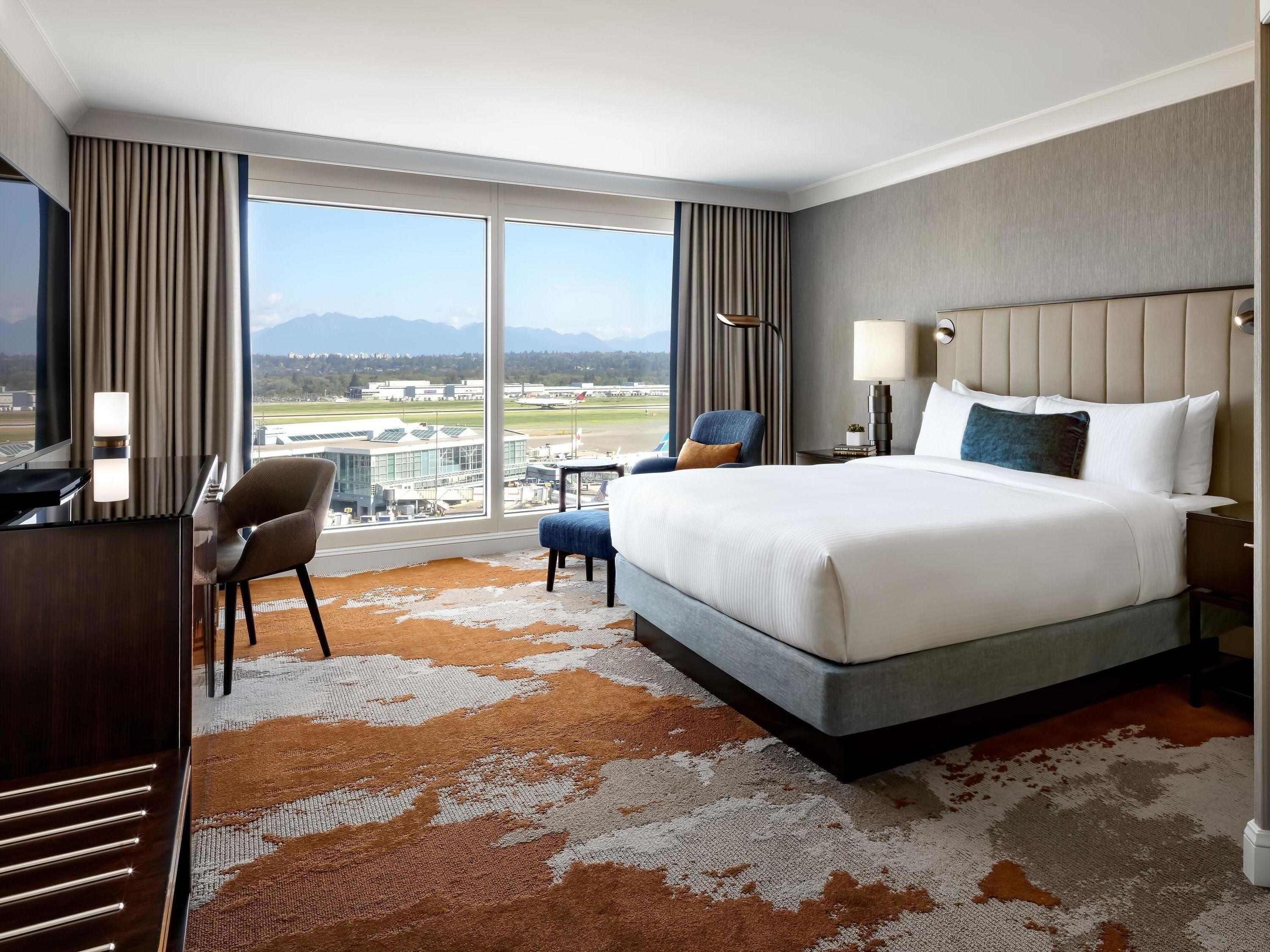 Premium bedding, down comforters, pillowtop beds, minibar