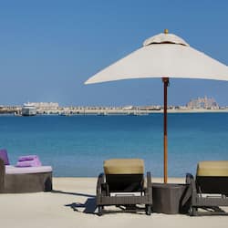 Private beach, sun-loungers, beach umbrellas, beach towels