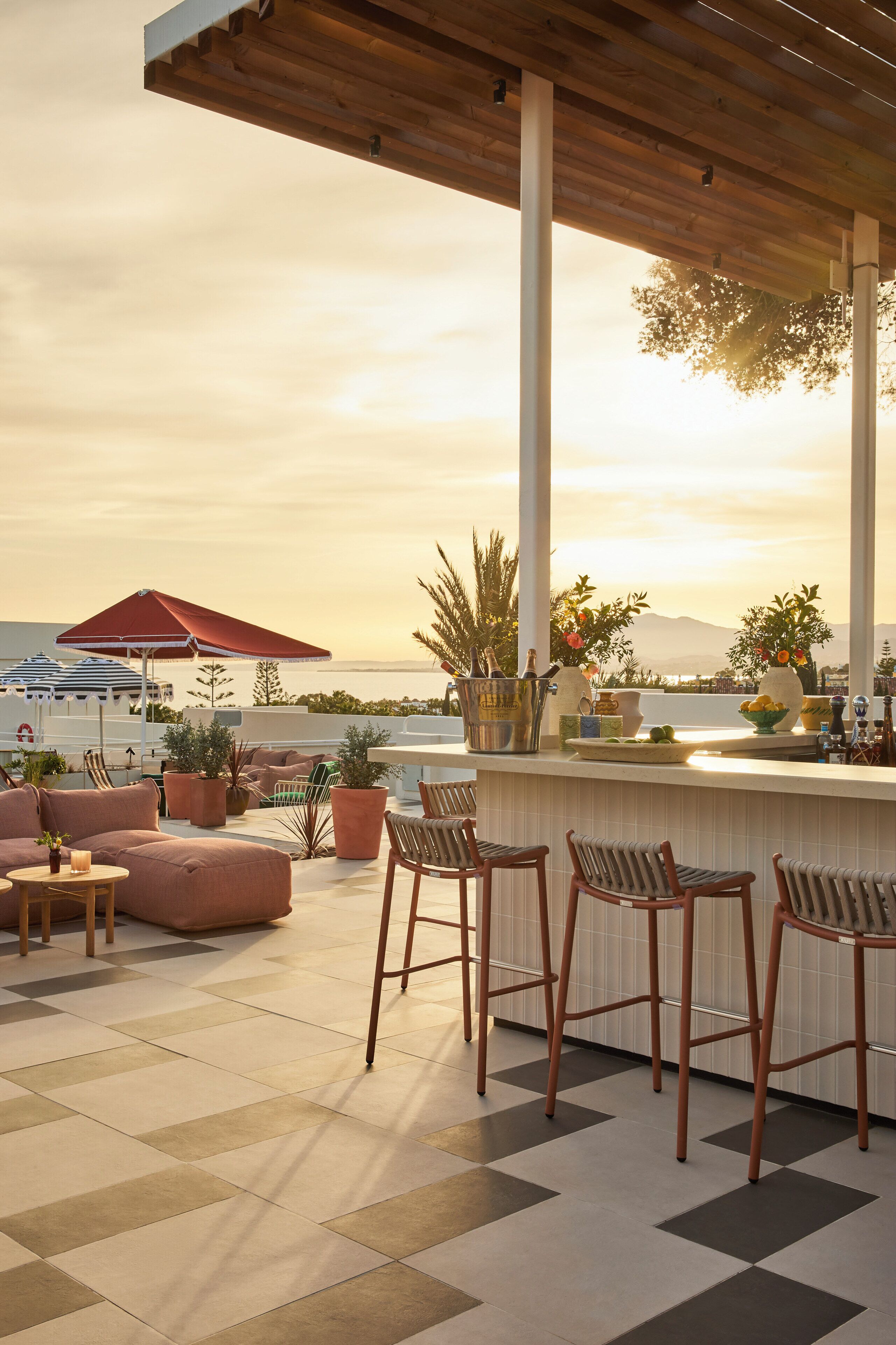 Terrasse sur le toit