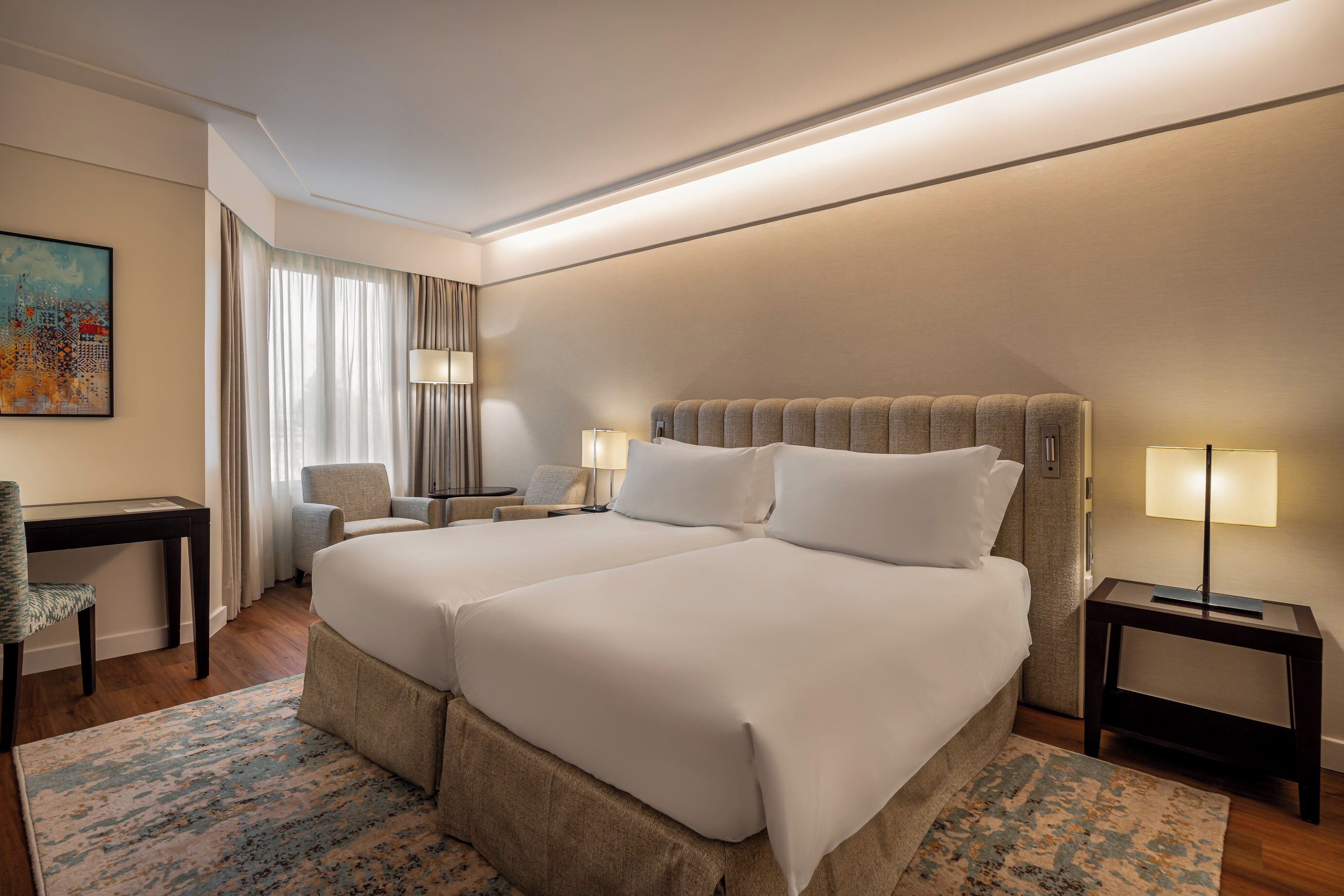 Standard Room, 2 Twin Beds, Accessible | Premium bedding, minibar, in-room safe, desk