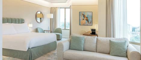 Premium bedding, minibar, in-room safe, desk