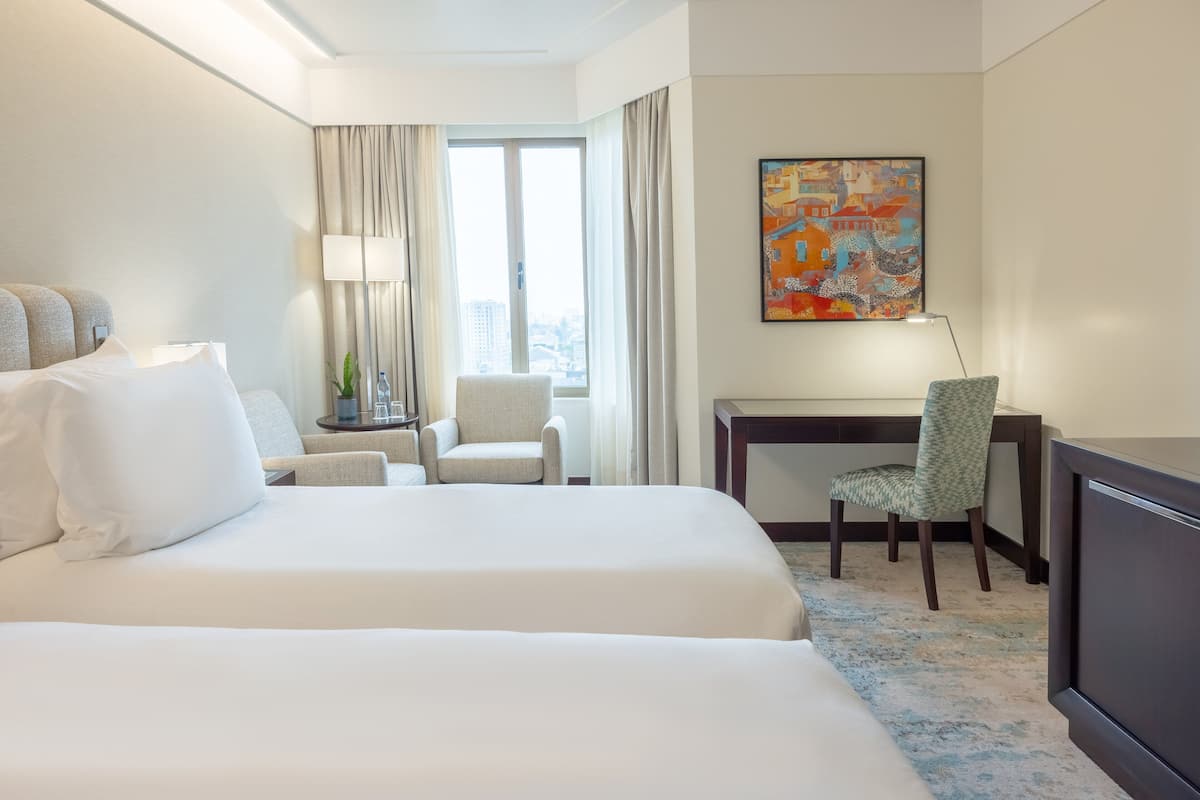 Ropa de cama de alta calidad y minibar