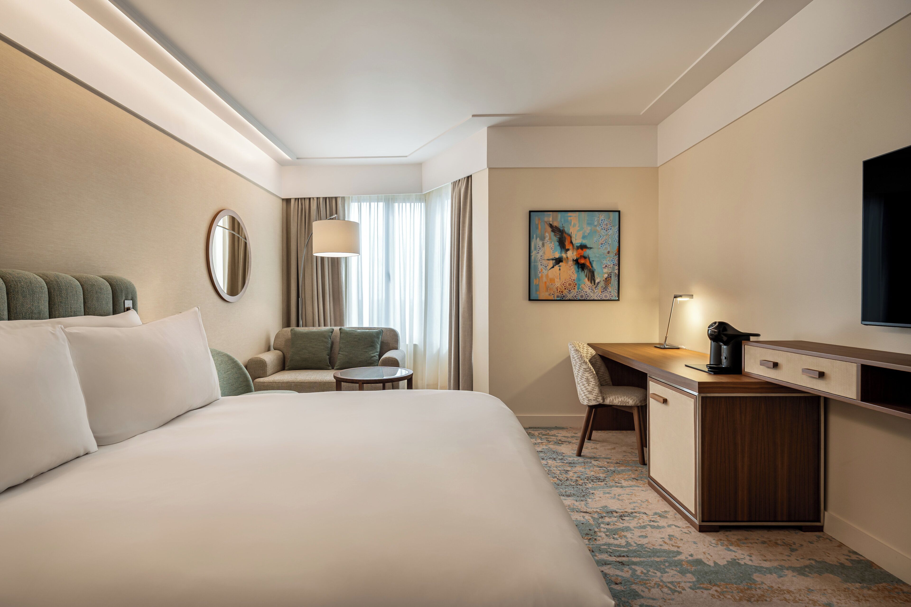 Habitación Premium, 1 cama Queen size, con acceso al salón lounge del club (High Floor) | Vista a la ciudad