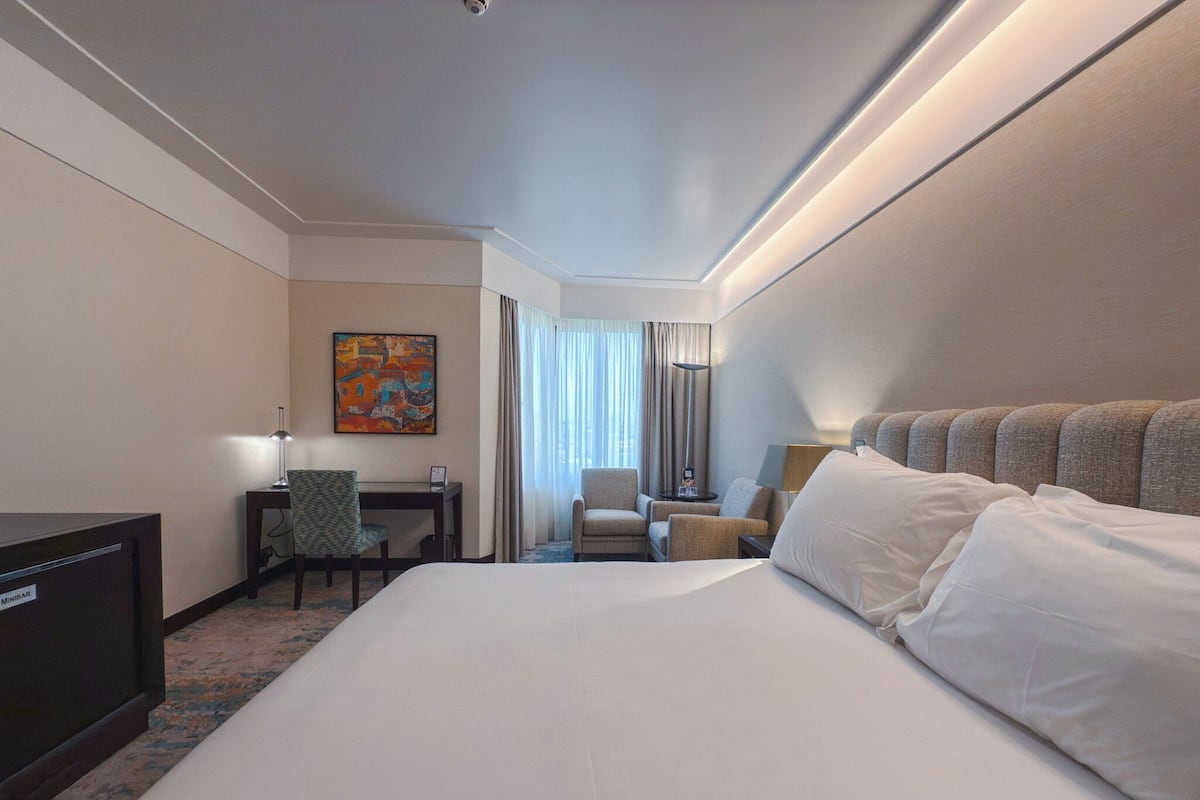 Ropa de cama de alta calidad y minibar