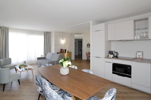 Familienapartment | Eigene Küche | Wasserkocher mit Kaffee-/Teezubehör, Wasserkocher