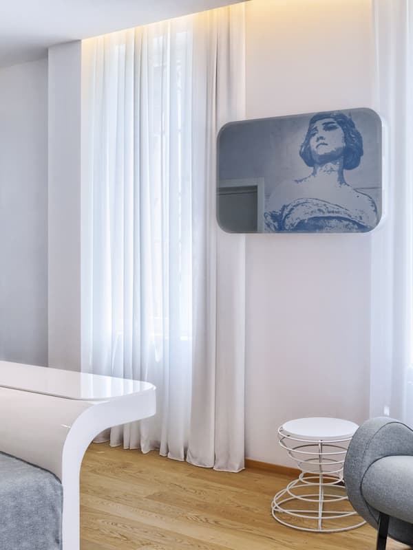 1 chambre, couette en duvet d'oie, minibar