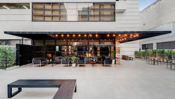 Área externa para banquete