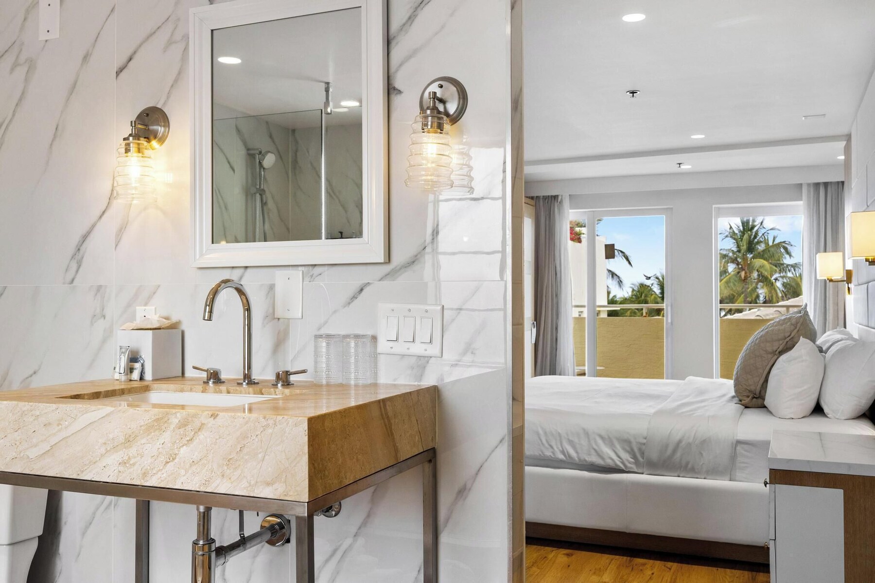 Balcony Ocean View | Premium bedding, in-room safe, desk, iron/ironing board