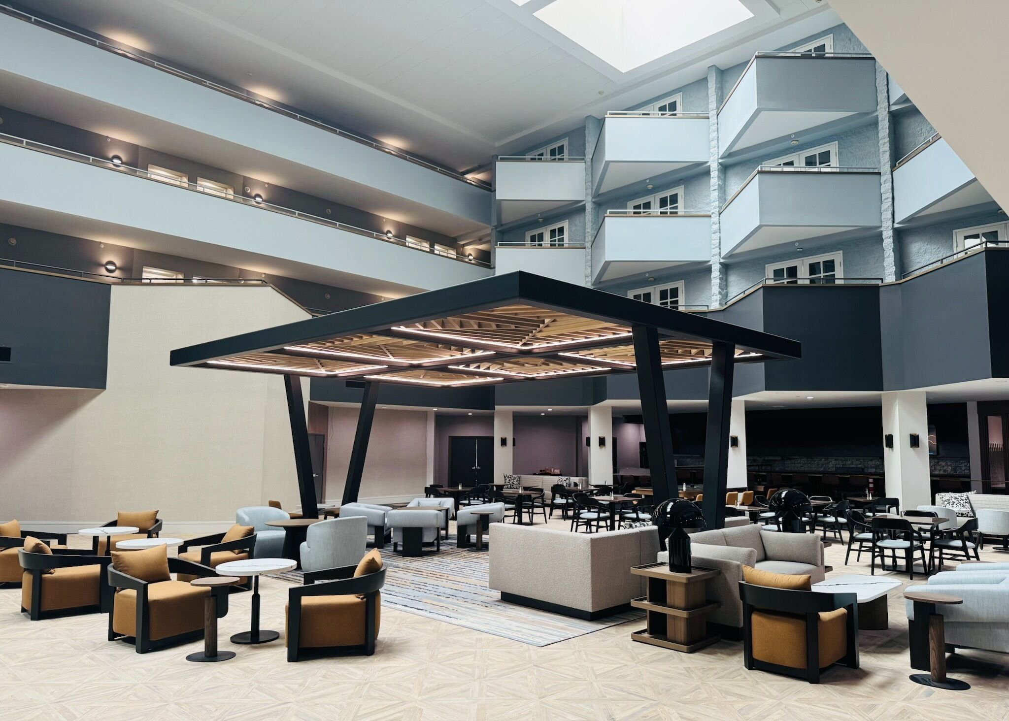 Sittområde i lobbyn