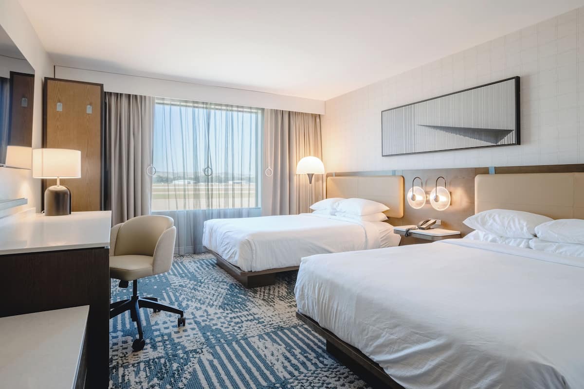 Room, 2 Queen Beds, Accessible, Non Smoking | Premium bedding, memory foam beds, in-room safe, desk