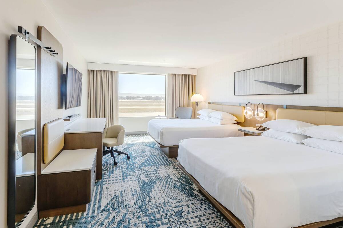 Room, 2 Queen Beds, Non Smoking | Premium bedding, memory foam beds, in-room safe, desk