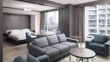 Room (Parlor) | Hypo-allergenic bedding, down comforters, in-room safe, desk