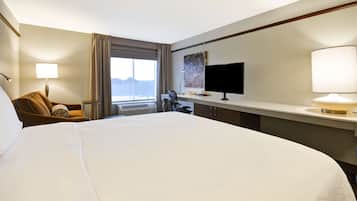 Premium bedding, iron/ironing board, WiFi (free), bed sheets