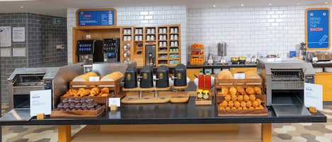 Free daily buffet breakfast