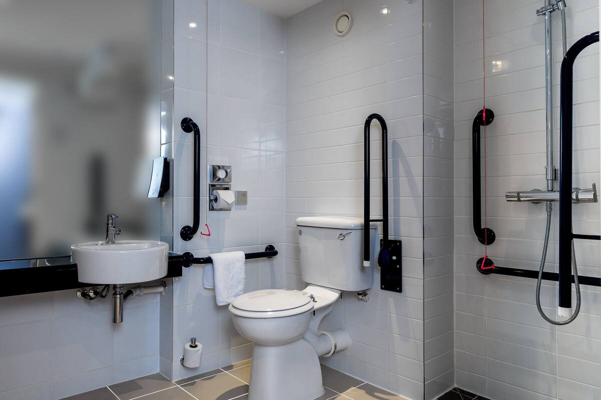 desk, laptop workspace, iron/ironing board, free cots/infant beds