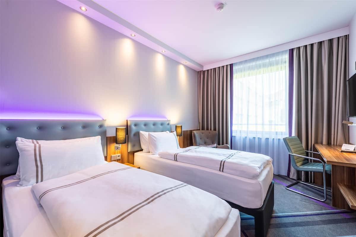 Twin Room | In-room safe, blackout curtains, soundproofing, iron/ironing board