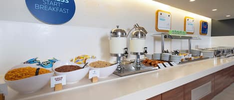 Free daily buffet breakfast