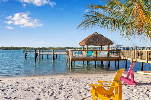 Private beach, sun loungers, fishing