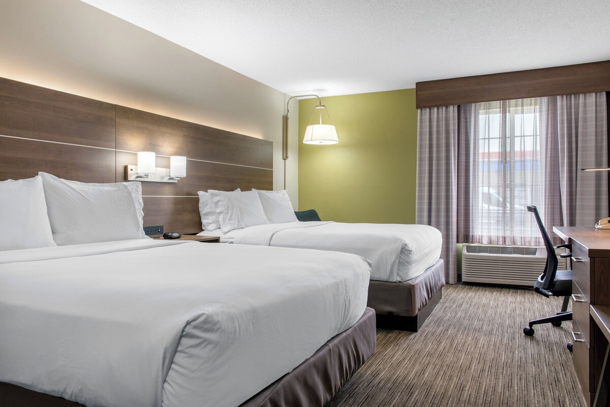 Desk, iron/ironing board, cribs (free), rollaway beds (surcharge)