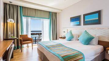 Premium bedding, minibar, in-room safe, desk