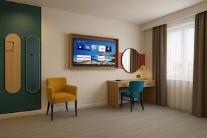 Pengeskab på værelset, individuel indretning, skrivebord