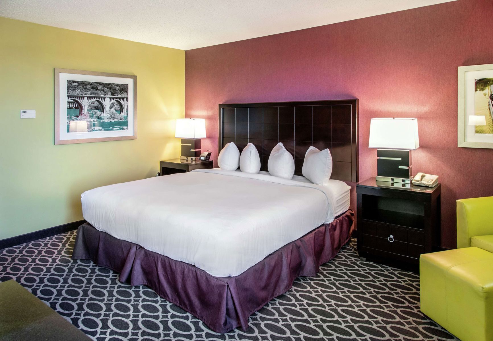 In-room safe, desk, laptop workspace, blackout drapes