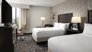 In-room safe, desk, laptop workspace, blackout curtains
