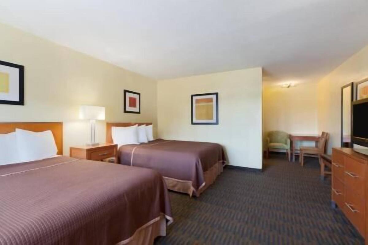 In-room safe, desk, laptop workspace, blackout drapes