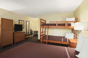 In-room safe, desk, laptop workspace, blackout curtains