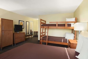 In-room safe, desk, laptop workspace, blackout curtains