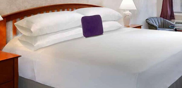 Escritorio, tabla de planchar con plancha, wifi gratis y ropa de cama